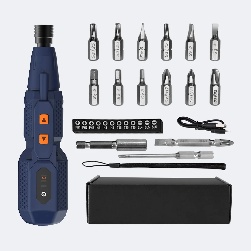 Electric Screwdriver Rechargeable Usb - Set Obeng Listrik Tanpa Kabel Obeng