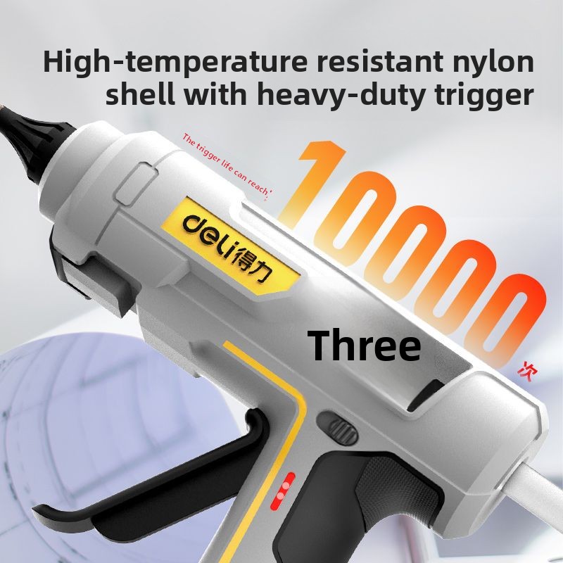 Hot Melt Glue Gun Cordless - Pistol Lem Panas Profesional Deli dengan