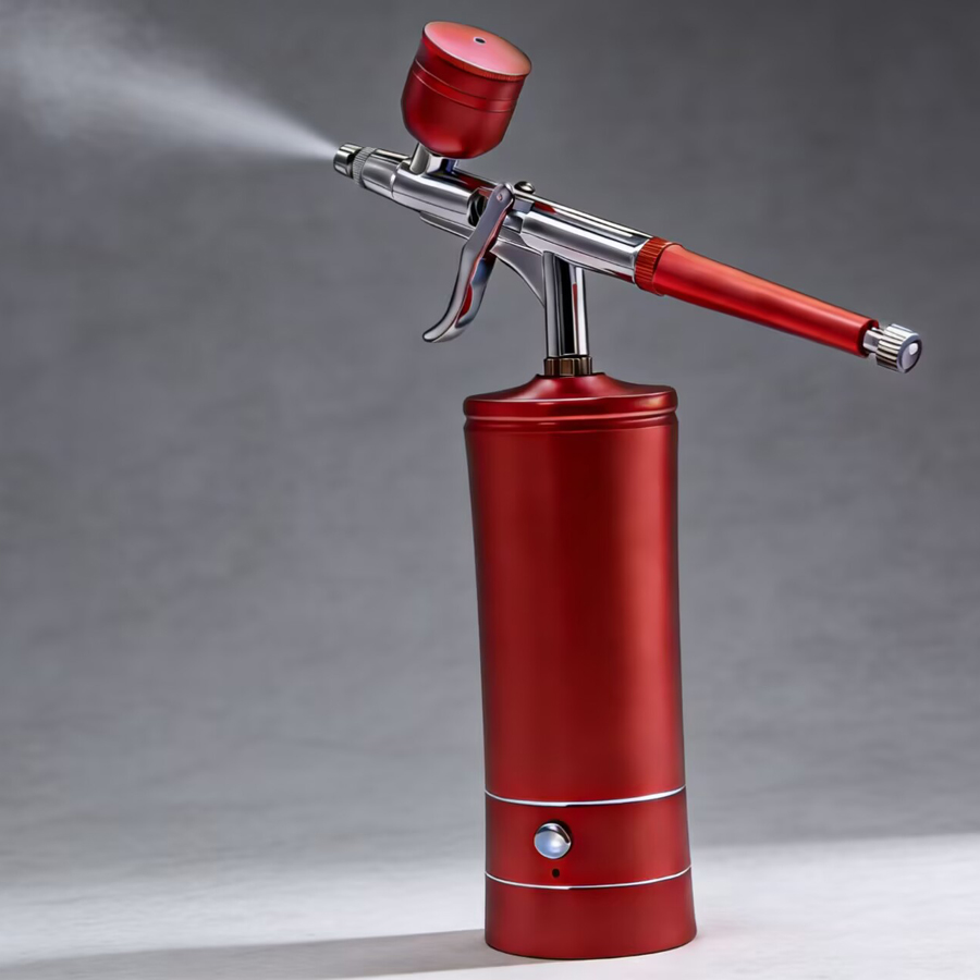 Alat Semprot Nirkabel Isi Ulan - Airbrush Kit With Mini Compressor ulasan dan harga