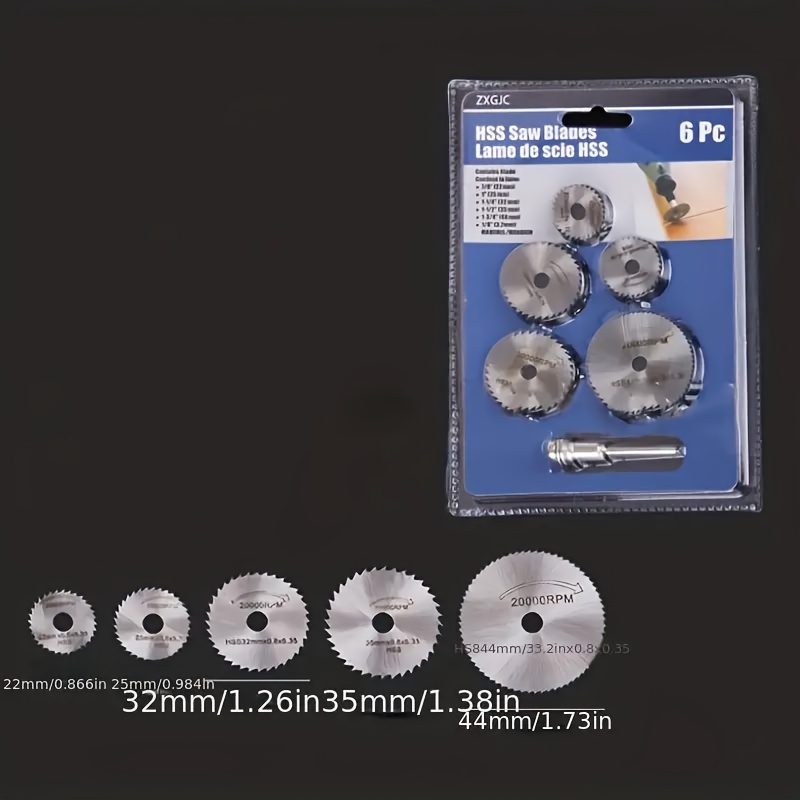 6 Buah Pisau Gergaji Bundar Mi - Cordless Rotary Tool Kit Accessories ulasan dan harga